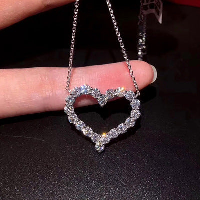 Wholesale Heart Diamond Metal Necklaces